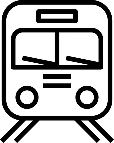 Routebeschrijving Metro Openbaar Pictogram — Stockvector