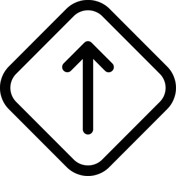 Flecha Dirección Marca Icono — Vector de stock
