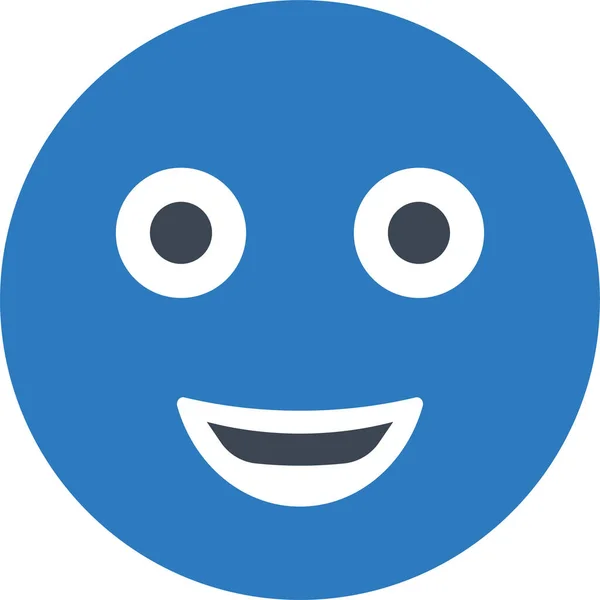 Emoji Cara Feliz Icono — Vector de stock