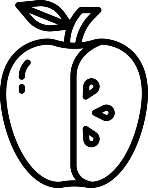 Lebensmittel Gesund Obst Symbol — Stockvektor