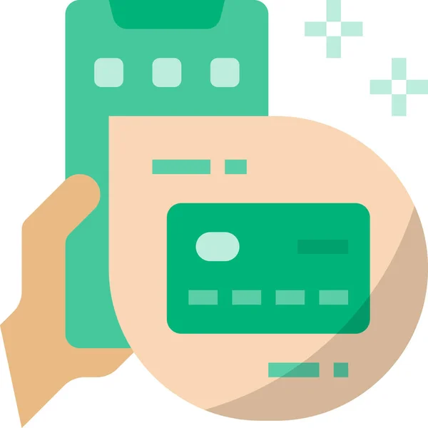 Платіжна Іконка Мобільного Платежу — стоковий вектор