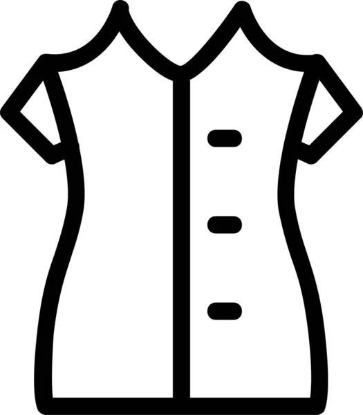 Clothes Dress Fancy Icon Outline Style — Stock Vector