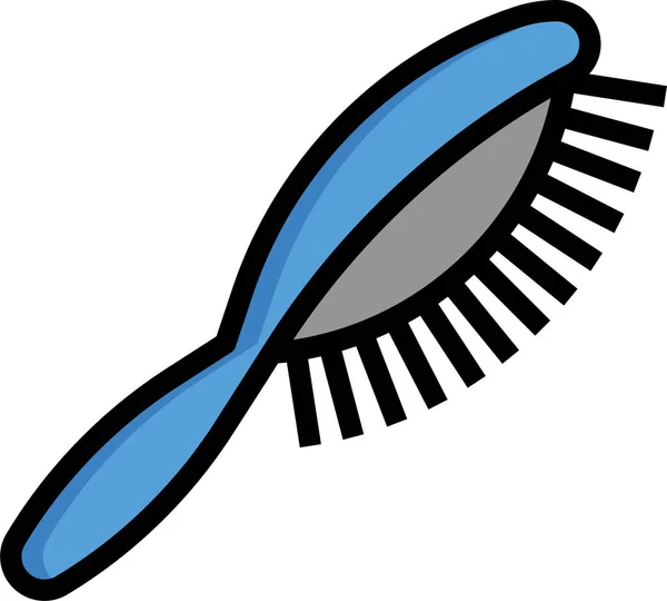 Saç Fırçası Salonu Simgesi — Stok Vektör