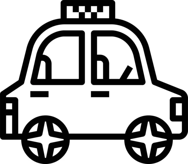 Coche Taxi Coche Icono — Vector de stock