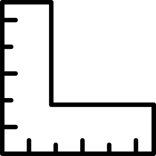 Icône Mesure Échelle Règle — Image vectorielle