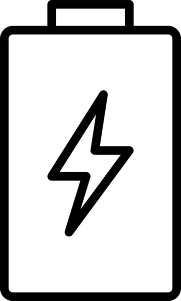 Ikona Energii Baterii Stylu Outline — Wektor stockowy