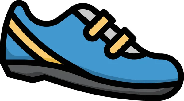 Zapatos Ciclismo Icono Calzado — Vector de stock