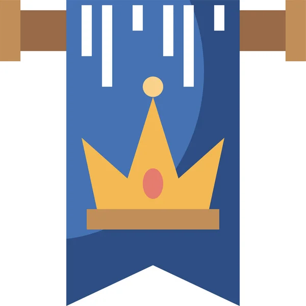 文化社区类别中的城堡标志图标 — 图库矢量图片