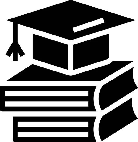 Ikona Wiedzy Ukończeniu Edukacji — Wektor stockowy
