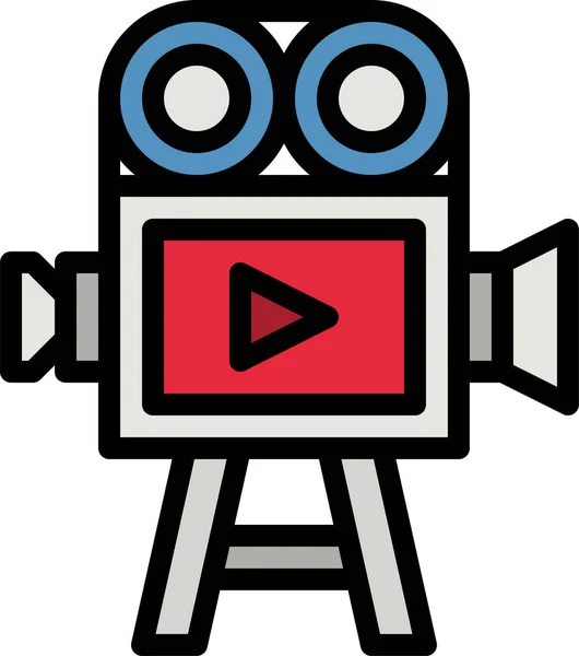 Κινηματογράφος Εικονίδιο Της Βιντεοκάμερας — Διανυσματικό Αρχείο