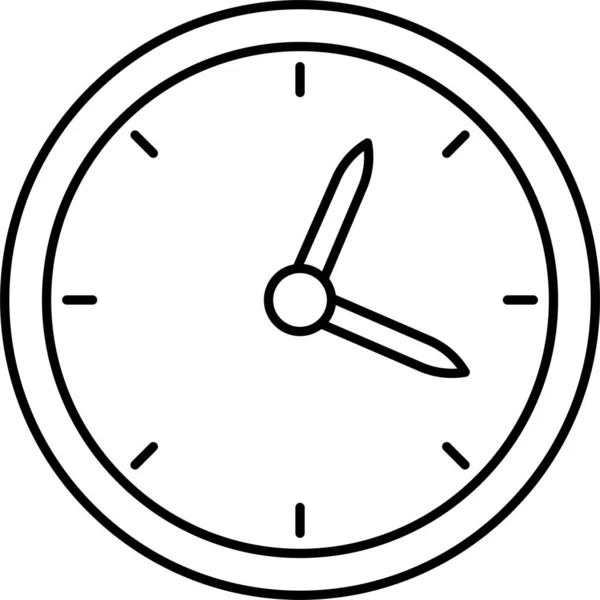 Horloge Alarme Heure Icône — Image vectorielle