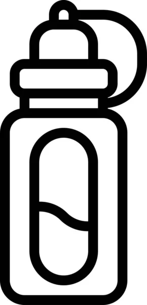Иконка Напитка Бутылки Стиле Наброска — стоковый вектор