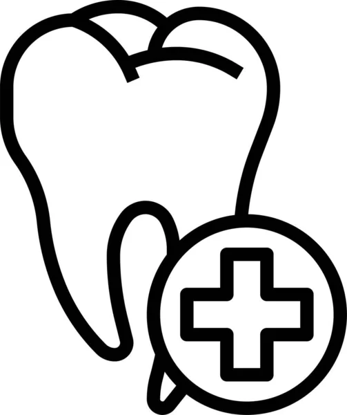 Стоматологічне Лікування Ортодонтична Ікона — стоковий вектор