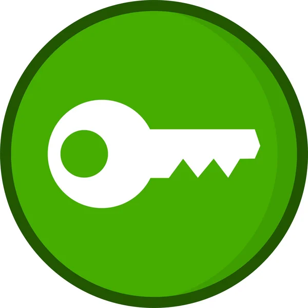 Lock Private Protect Icon Solid Style — Stock Vector
