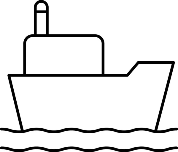 Barco Carga Icono Del Barco — Vector de stock