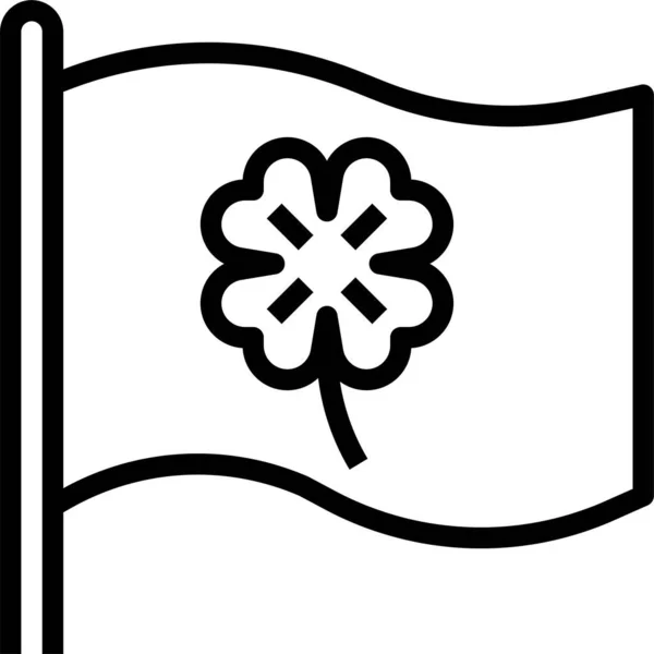 Bandeira Bandeira Bandeira Ícone Nação — Vetor de Stock