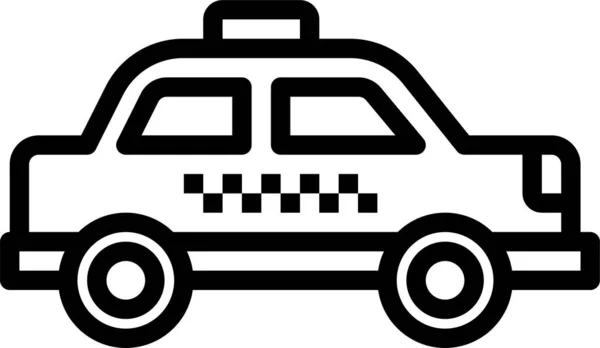 Coche Coche Taxi Icono — Vector de stock