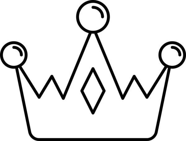 Achievement Award Crown Icon — Stock Vector