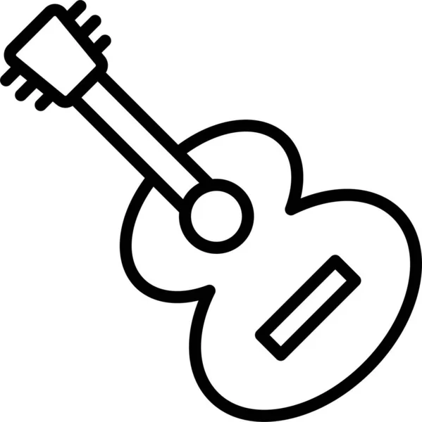 Guitarra Niños Jugar Icono — Archivo Imágenes Vectoriales