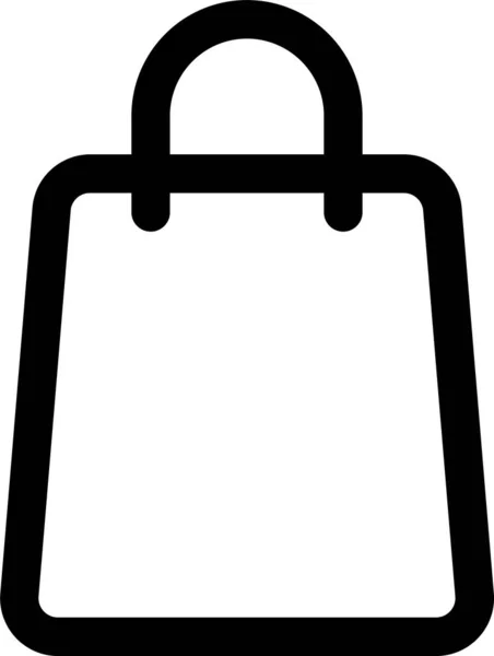 Tasche Handtasche Online Symbol Shopping Commerce Kategorie — Stockvektor