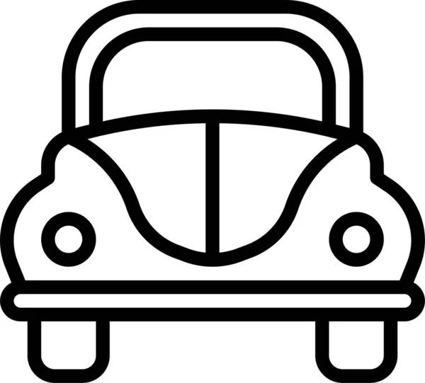 Coche Transporte Volskwagen Icono — Vector de stock