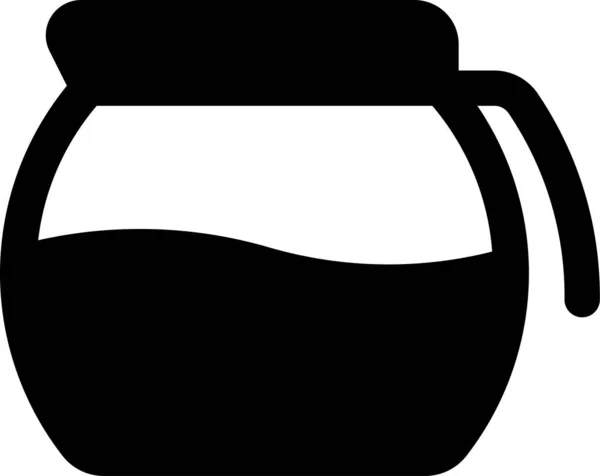 Kahve Sürahisi Sürahisi Simgesi — Stok Vektör