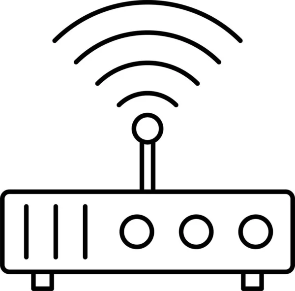 Router Icono Módem Wifi — Vector de stock