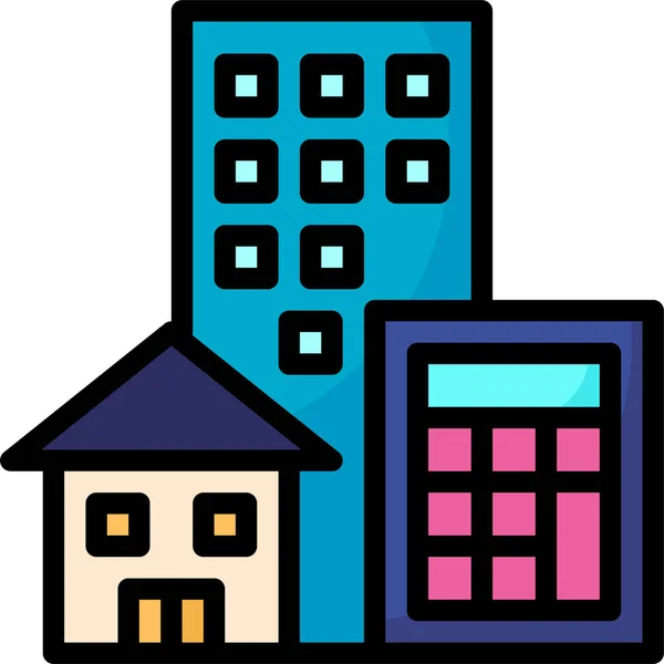 Real Estate Asset Icon — Stock Vector
