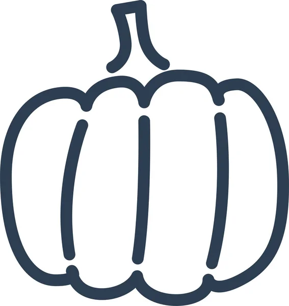 Autumn Food Halloween Icon — Stock Vector