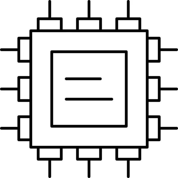 Cpu Prozessor Computer Symbol — Stockvektor