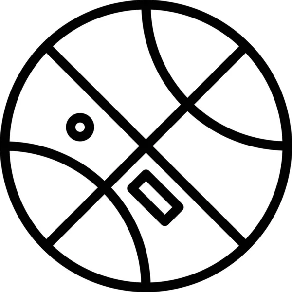 Спортивный Икона Баскетбола — стоковый вектор