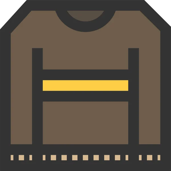 Значок Пуловер Одягу Заповненому Стилі — стоковий вектор