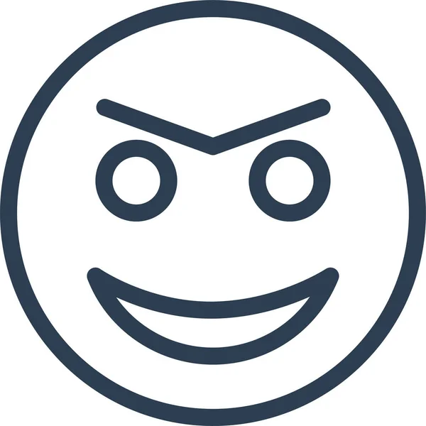 Ikona Emocji Awatara Emotikony — Wektor stockowy