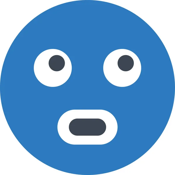 Emoji Emoticon Tänkande Ikon — Stock vektor