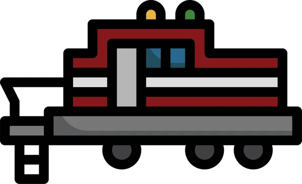 Locomotiva Trem Ícone Vapor — Vetor de Stock