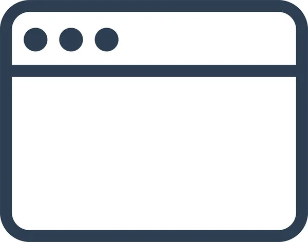 Иконка Интернет Браузера Приложения — стоковый вектор