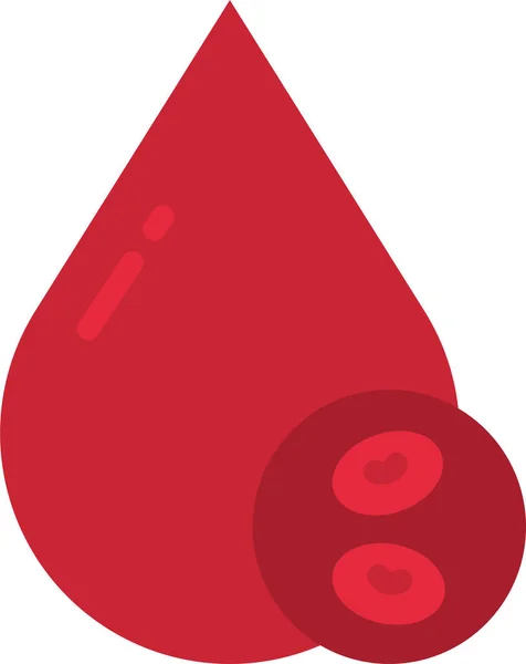 Blood Health Drop Icon — Stock Vector