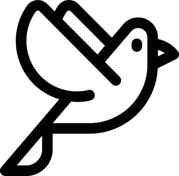 Dier Vogel Duif Pictogram Liefde Romantiek Categorie — Stockvector