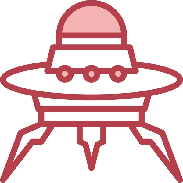 Icône Science Fiction Ufo — Image vectorielle
