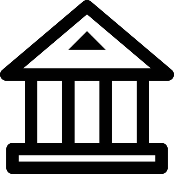 Ikona Finansowania Depozytów Bankowych Zarysie — Wektor stockowy