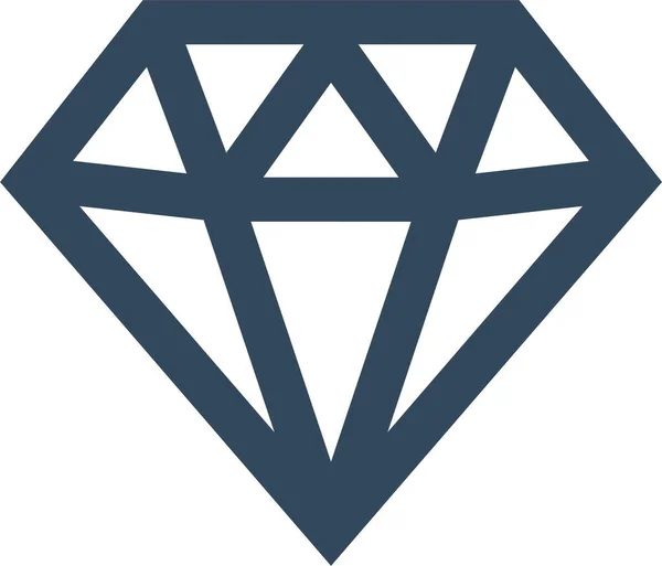 Diamante Jóia Ícone Pedra Preciosa Estilo Esboço — Vetor de Stock