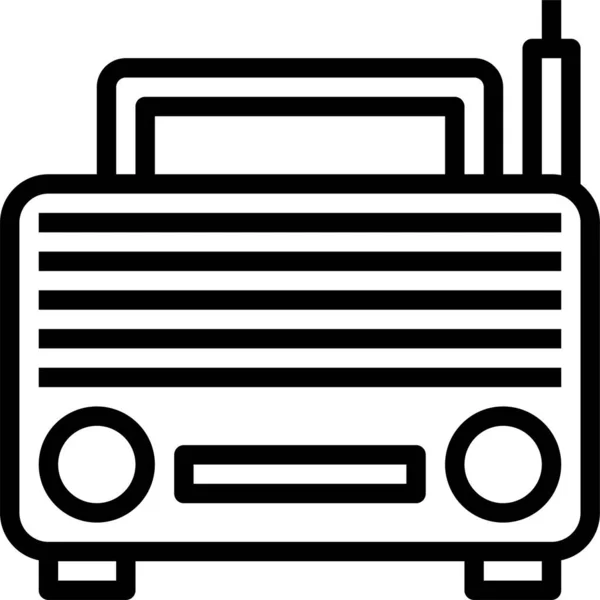 Antenne Communicatie Elektronica Icoon — Stockvector