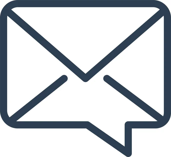 Dialogue Commentaire Email Icône — Image vectorielle