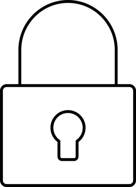 Lock Padlock Secure Icon — Stock Vector