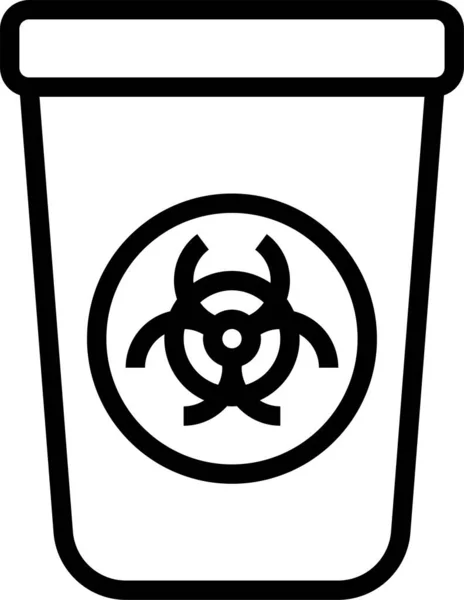 Dangerous Waste Toxic Icon — Stock Vector