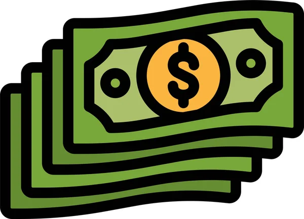 Money Commerce Note Icon — Vetor de Stock