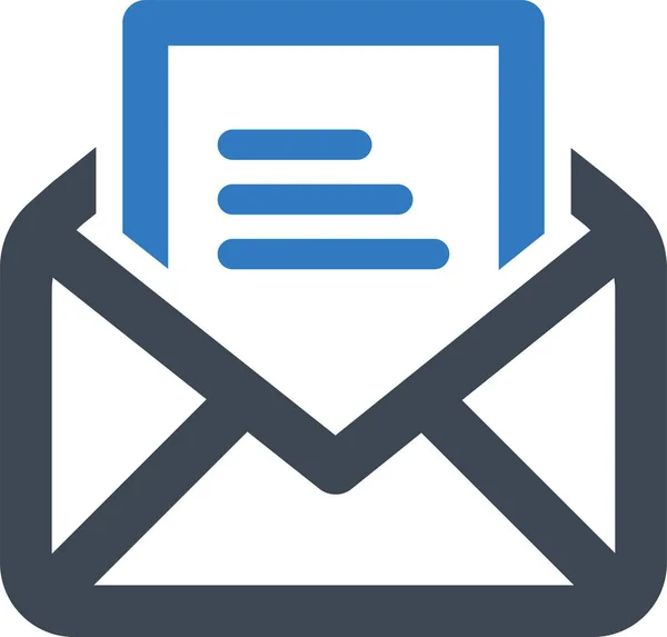 Email Inbox Letter Icoon Outline Stijl — Stockvector