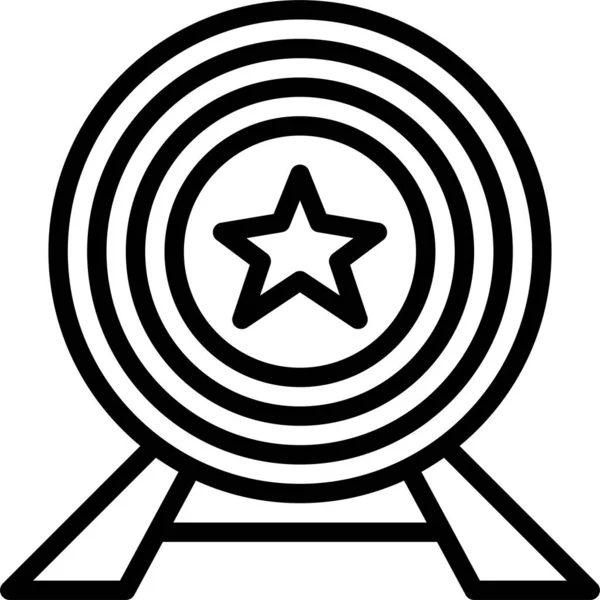 Doel Missie Prijs Icoon Award Categorie — Stockvector