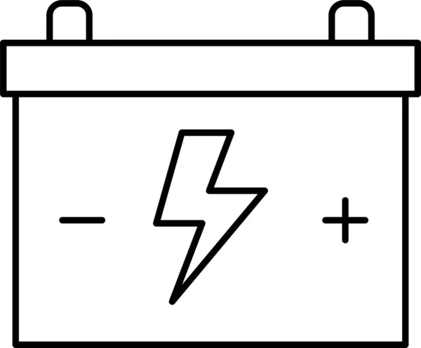 Accumulator Batterij Energie Icoon — Stockvector