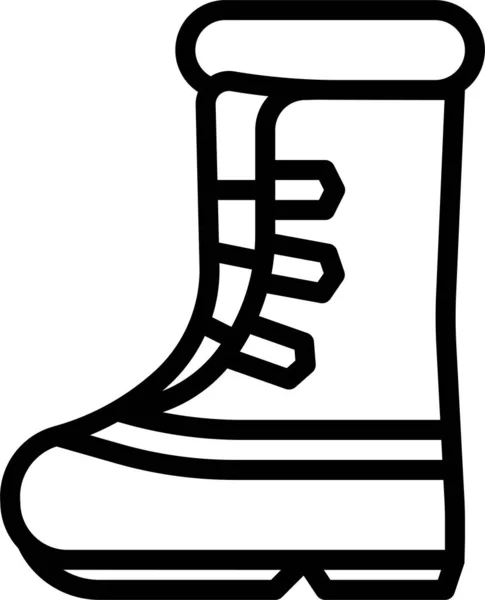Boot Zimní Boty Ikona — Stockový vektor